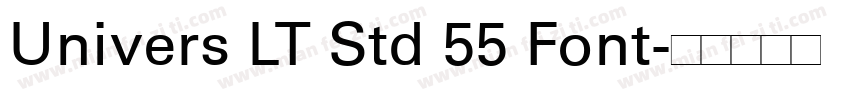Univers LT Std 55 Font字体转换